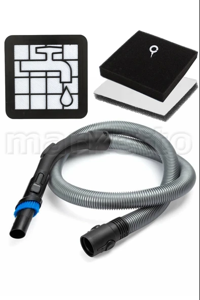 Philips Uyumlu XB 2122 / XB 2123/ XB 2125 / XB 2140 / XB 2142 Süpürge Hortumu ve Hepa Filtre Seti 4'lü ürün görseli 1
