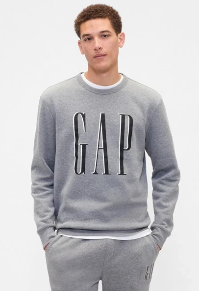Gap 645634 Gap Logo Fleece Sweatshirt Erkek Sweatshirt ürün görseli 1