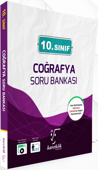 Karekök Yayıncılık 10. Sınıf Coğrafya Soru Bankası ürün görseli 1