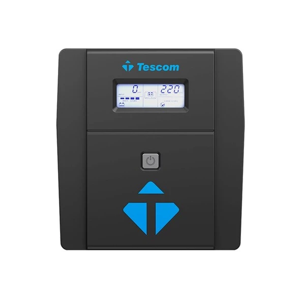 TESCOM 1000VA LEO+ LEO1000AP MODEM PROTECT LED EKRAN UPS ürün görseli 1