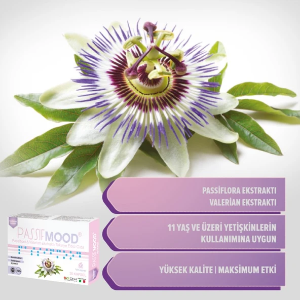 Passif Mood Passiflora 30 Kapsül (SKT:05/2029) - Resim 5