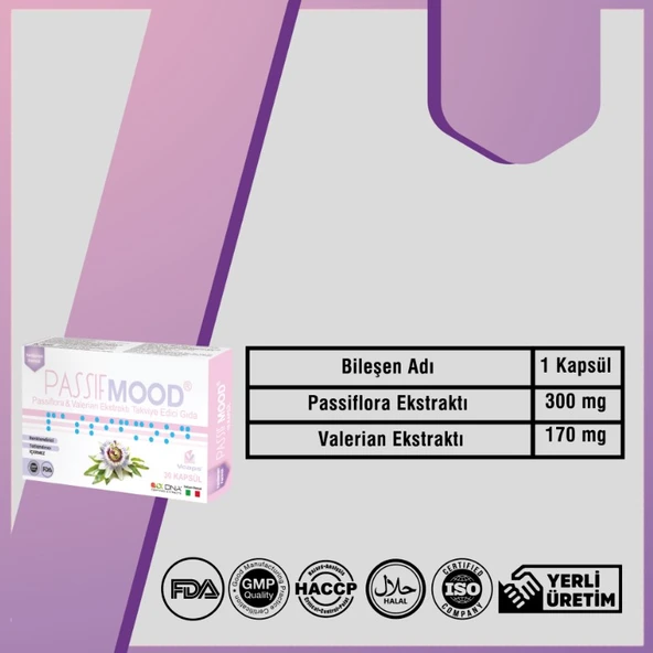 Passif Mood Passiflora 30 Kapsül (SKT:05/2029) - Resim 4