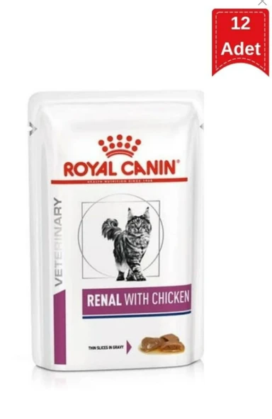Royal Canin Renal Chicken Tavuklu Yaş Kedi Maması 12 X 85 Gr ürün görseli 1