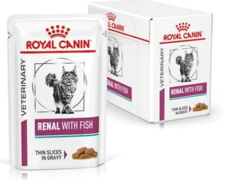 Royal Canin Veterinary Renal With Fish Balıklı Kedi Yaş Maması 12 X 85 Gr ürün görseli 1
