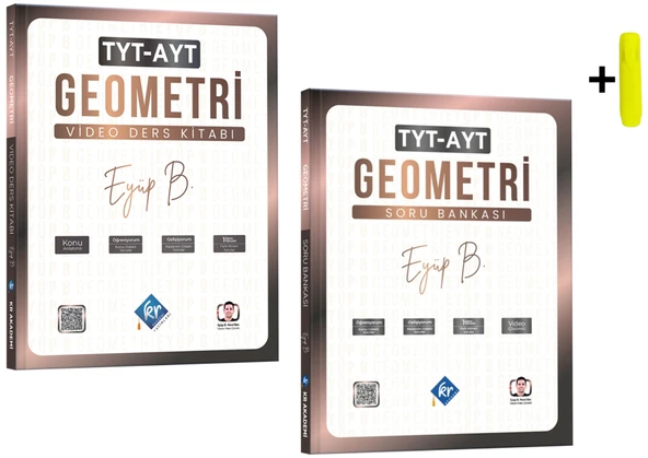Eyüp B. TYT AYT Geometri Video Ders Kitabı Ve Soru Bankası KR Akademi Yayınları ürün görseli 1