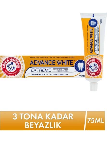 Arm & Hammer Advance White Diş Macunu 75 ml 3 Tona Kadar Beyazlatıcı ürün görseli 1