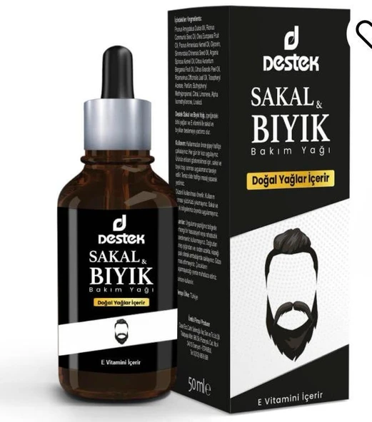 Destek Sakal Bıyık Bakım Yağı ürün görseli 1
