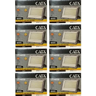 Cata CT-4659 100W 6500K (Beyaz Işık) Led Projektör (8 Adet) ürün görseli 1