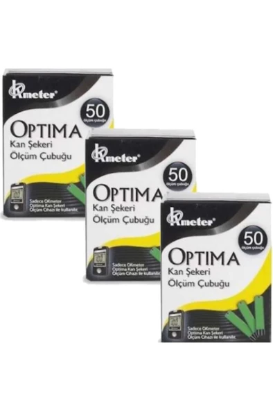 Okmeter Optima Test Stribi 50 Adet 3'Lü PAKET (SKT:06/2027) ürün görseli 1
