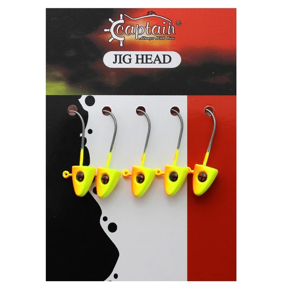 Captain 6421 Master Trigon 1.7gr 5'li Paket LRF Jig Head Renk:08 ürün görseli 1