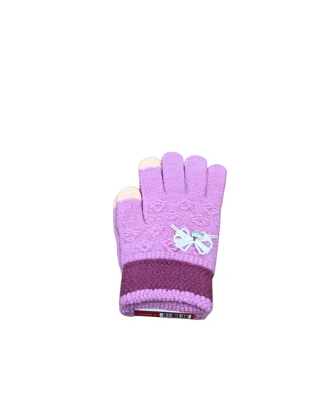 Kitti 9-15 Yaş Kız Çocuk Örme Eldiven K24240-01 - Resim 3