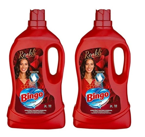 Bingo Sıvı Deterjan Renkliler 3 Litre ( 2 Adet ) ürün görseli 1