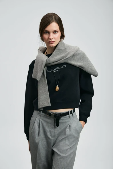 Lufian 122030022 Beggy Kadın Örme Kadın Sweatshirt - Resim 2