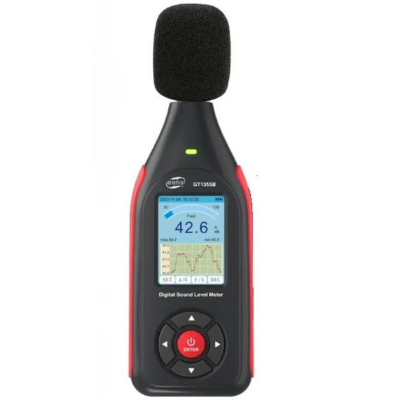 Benetech GT1355B Renkli Ekranlı Kayıt Yapabilen Ses Ölçer ürün görseli 1