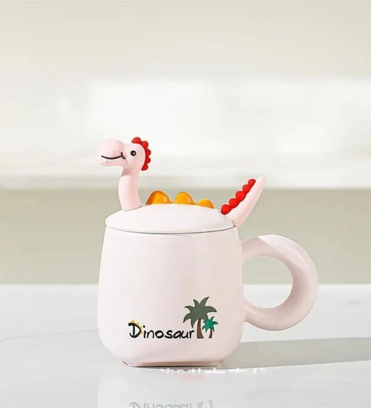 Dinozor Figürlü Seramik kupa - Resim 2
