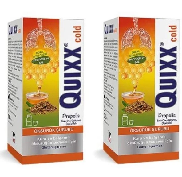 Quixx Cold Propolis Şurup 100 Ml 2'Li PAKET (SKT:03/2027) ürün görseli 1