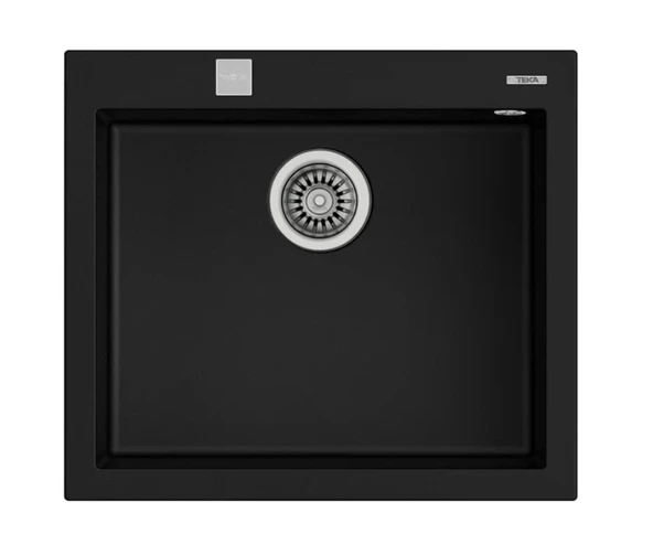 TEKA FORSQUARE 50.40 TEZGAH ÜSTÜ SİYAH GRANİT EVYE ürün görseli 1