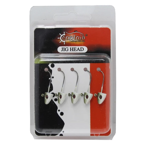 Captain 6421 Master Trigon 1.7gr 5'li Paket LRF Jig Head Renk:01 ürün görseli 1