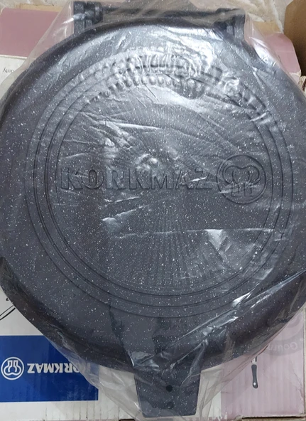 Korkmaz Duplo Yuvarlak 28 CM Siyah Kapaklı Tava A1428 ürün görseli 1