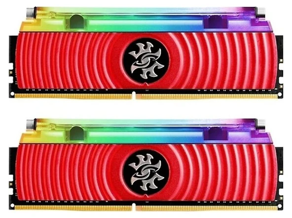 XPG AX4U300038G16A-DR80 XPG Spectrix D80 RGB LED Sıvı Soğutma DDR4-3000Mhz C16 16GB (2x8GB) DUAL (16-20-20) 1.35V  Bellek ürün görseli 1