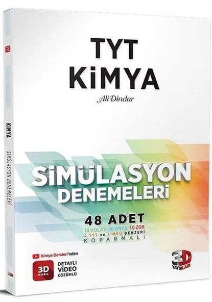 TYT Kimya Simülasyon 48 Deneme 3D Yayınları ürün görseli 1