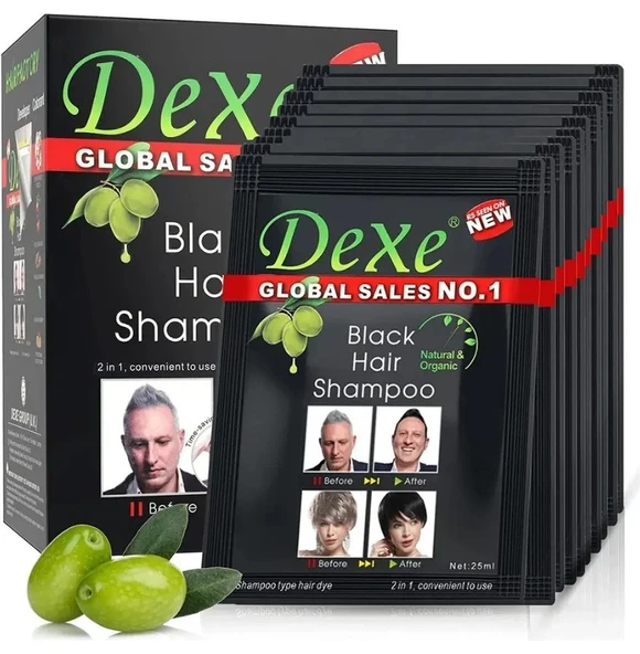 Dexe Saç Siyahlaştırıcı Şampuan Paket Içi 10 Adet ürün görseli 1