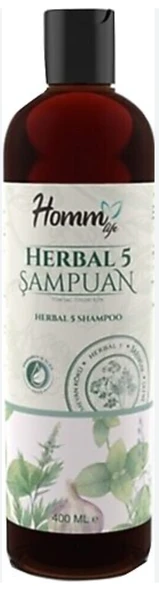 Homm Life Herbal 5 şampuan 400 ml ürün görseli 1