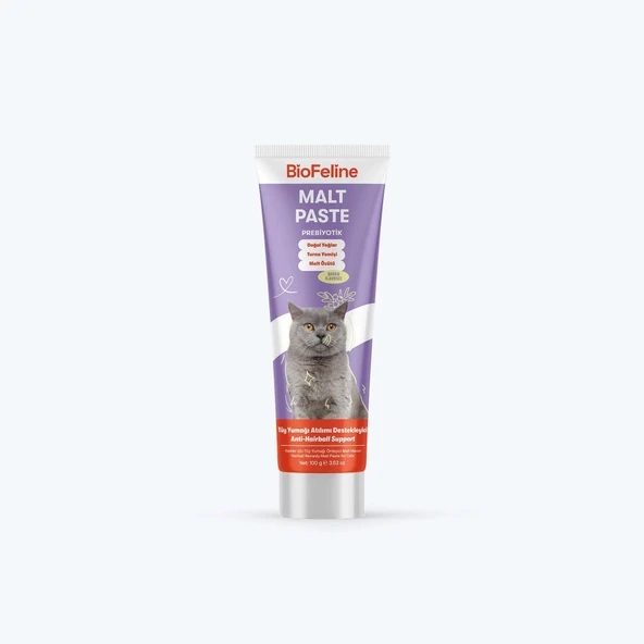 BioFeline Malt Macunu Tüy Yumağı Önleyici & Sindirim Destekleyici Kedi Malt Macunu 100 Gr ürün görseli 1