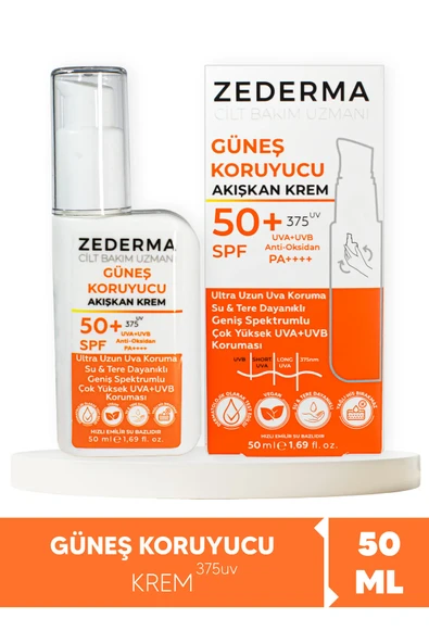 Zederma Güneş Koruyucu Spf 50+ 50ML Krem & Ultra Uzun Uva Koruma & Su ve Tere Dayanıklı ürün görseli 1