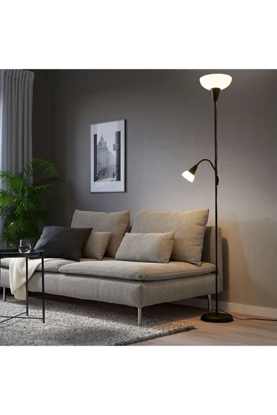 IKEA TGARP 178 cm yer lambası Metal Tek Ayaklı Siyah ürün görseli 1