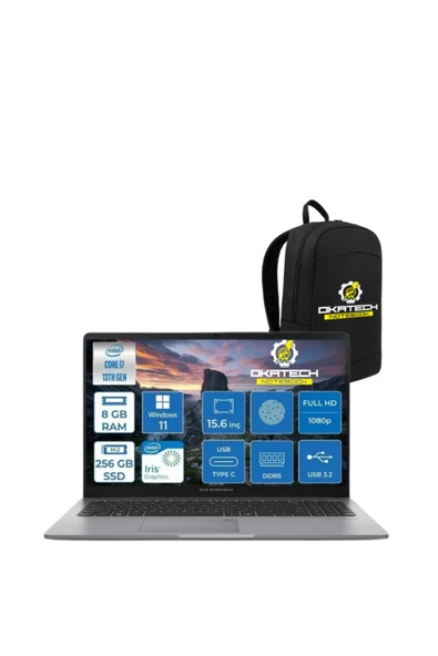 EXPERTBOOK P1503 INTELCORE I7-13620H 8 GB RAM 256GB SSD WİN11 PRO 15.6” FHD NOTEBOOK + OKATECH ÇANTA ürün görseli 1