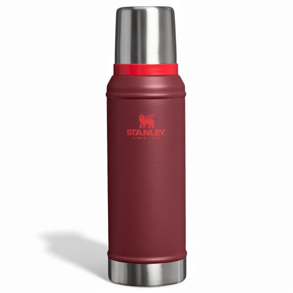 Stanley The Legendary Classic Bottle 0.94L / 1.0QT Cranberry Termos AS1011346097 ürün görseli 1