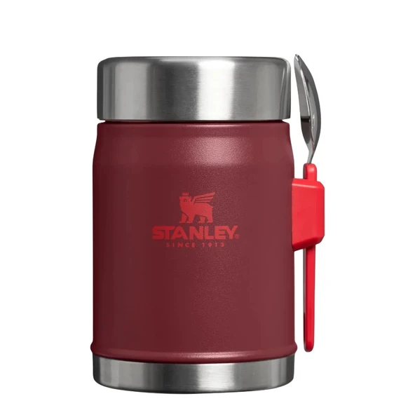 Stanley Klasik Paslanmaz Çelik Yemek Termosu Kaşıklı 0,40 LT - Cranberry ürün görseli 1