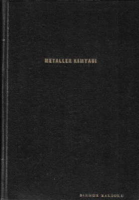 Metaller Kimyası 1956 Baskı Ciltli Kitap Avni Refik Bekman Ankara Üniversitesi Fen Fakültesi ürün görseli 1