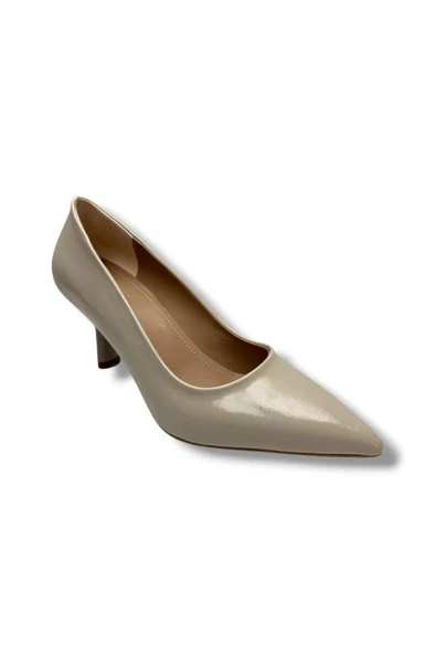 C-Shoes 3149-26 Kırışık Rugan Deri Orta Boy İnce Topuk Kadın Stiletto ürün görseli 1