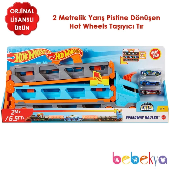 Orjinal Hot Wheels Sürat Pistli Tır Orjinal Hotwheels  Sürat Pisti Tır Oyun Seti GVG37 ürün görseli 1