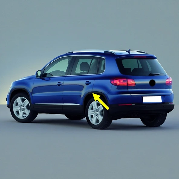 VW Tiguan 2012-2015 Sol Arka Çamurluk Ağzı Plastik Dodik 5N0854819C ürün görseli 1