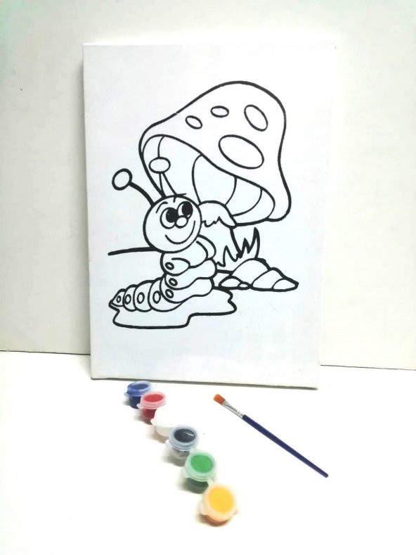Hayal Sepeti Resimli Tuval Boyama MİNİK TIRTIL 25x35cm ürün görseli 1