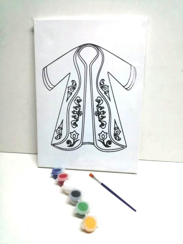 Hayal Sepeti Resimli Tuval Boyama KAFTAN 25x35cm ürün görseli 1