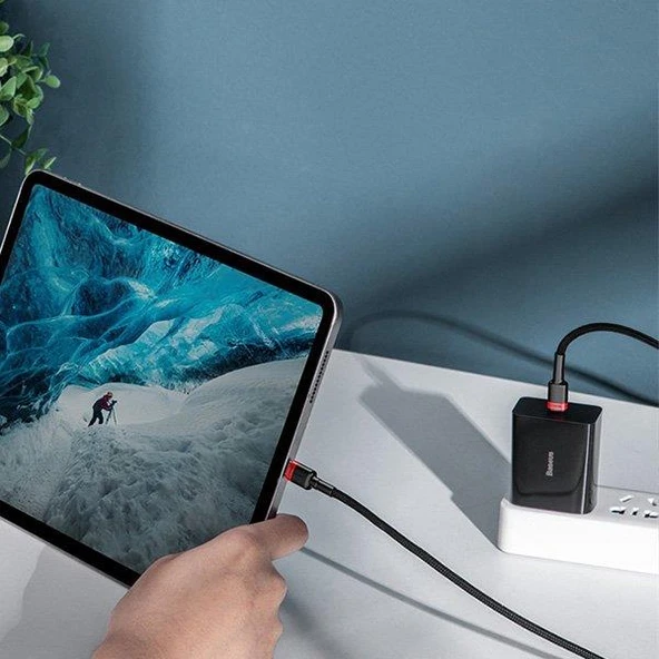 Baseus Cafule PD2.0 100W flash Şarj Usb Type-C Kablo (20V 5A) 2 Metre - Resim 4