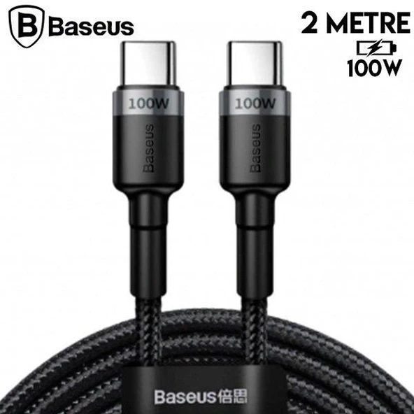 Baseus Cafule PD2.0 100W flash Şarj Usb Type-C Kablo (20V-5A) 2 Metre ürün görseli 1