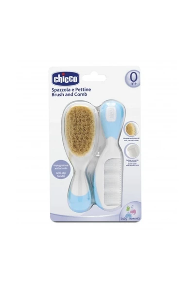 Chicco Fırça Ve Tarak Seti 0 Ay Mavi - Resim 5