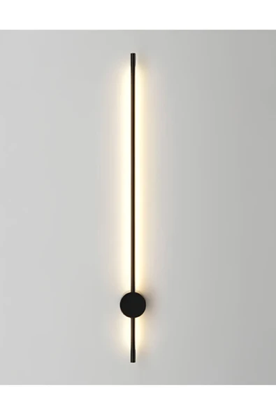 retro home design Modern Dekoratif Pilli Tak Çalıştır 1 Adet Led Duvar Aplik Siyah ürün görseli 1