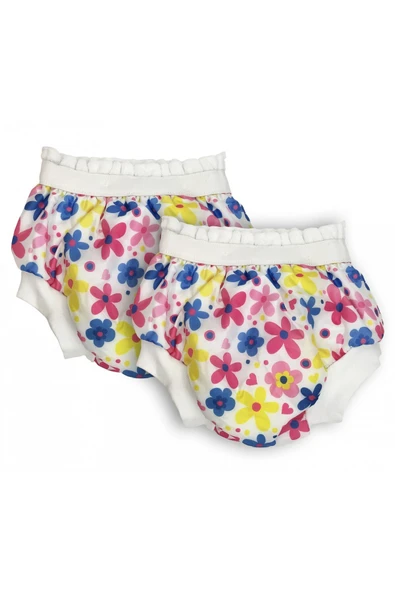 Sema Baby 2'li Desenli Lüks Alıştırma Külodu No.1 10-15 kg - Flowers ürün görseli 1