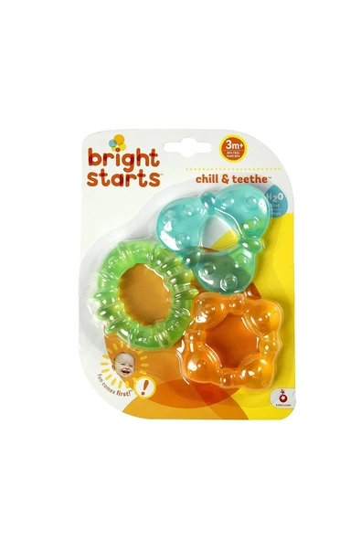 Bright Starts Üçlü Yüzük Sulu Bebek Dişliği ürün görseli 1