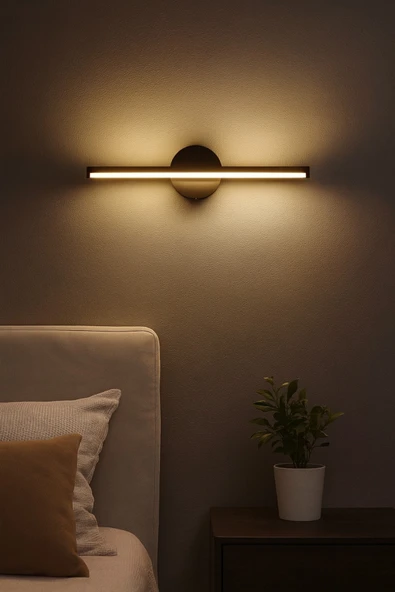 VOLTMARKET Modern Kablosuz Lamba Resim Aplik Premium Pilli LED Duvar Apliği Gün Işığı ürün görseli 1