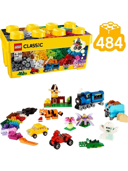 LEGO  Classic Orta Boy Yaratıcı Yapım Kutusu 10696 - 4 Yaş & Üzeri Çocuklar için Yaratıcı Oyuncak Yapım Seti (484 Parça) ürün görseli 1