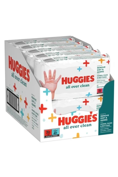 Huggies All Over Clean Bebek ve Çocuk Islak Mendili 56 Yaprak ürün görseli 1