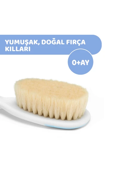Chicco Fırça Ve Tarak Seti 0 Ay Mavi - Resim 4