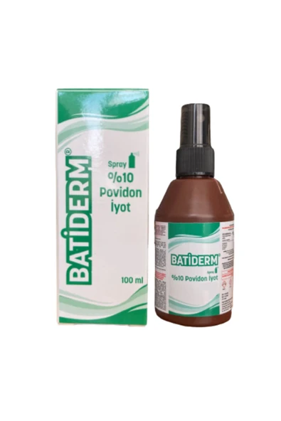 BATİDERM SPRAY %10 POVİDON İYOT 100ML - Resim 2